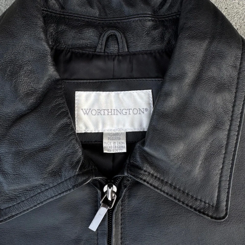 Worthington black leather